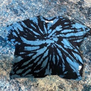 Soulcycle Blue and Black Tie Dye Tshirt
